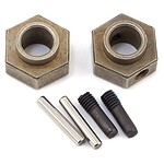 Traxxas Wheel hubs 12mm hex (2)/ stub axle pins (2) (steel) TRA8269
