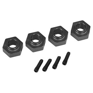 Traxxas Wheel Hubs 12mm Hex 6061-T6 Alum (Charcoal Gray) (4) TRA8269A