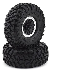 Traxxas Tires and wheels assembled glued (TRX-4 1.9 satin beadlock wheels Canyon Trail 4.6x1.9 tires) (2)