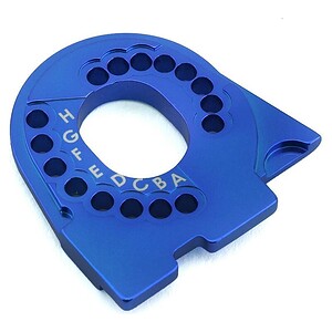 Traxxas Motor mount plate 6061-T6 aluminum (blue-anodized) TRA8290X