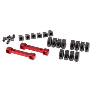 Traxxas Suspension Arm Mounts Alum (Red) (F/R) w/Retainers & Inserts TRA8334R