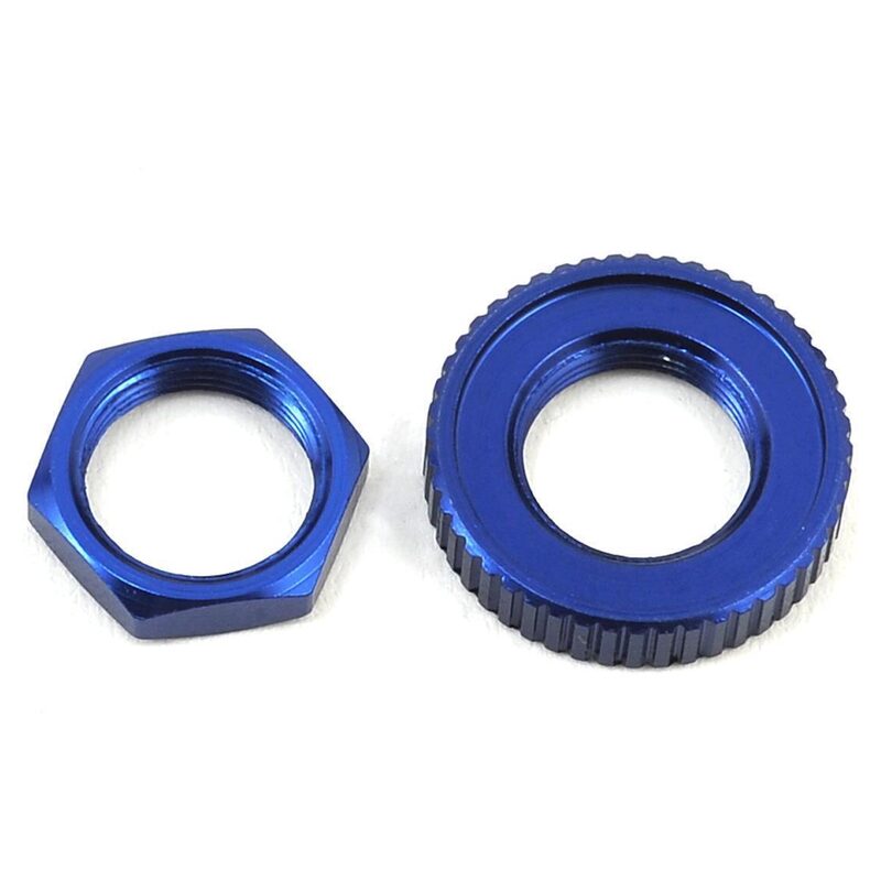 Traxxas Servo saver nuts aluminum blue-anodized (hex (1) serrated (1)) TRA8345