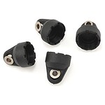 Traxxas Shock caps (black) (4) (assembled with hollow balls) TRA8361