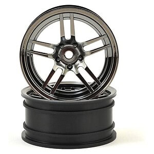 Traxxas Wheels 1.9 split-spoke (black chrome) (front) (2)