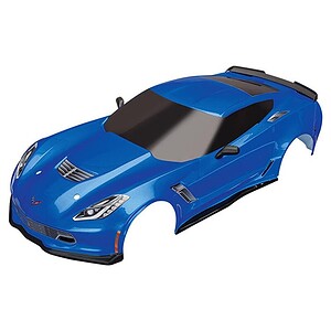 Traxxas Chevrolet Corvette Z06 Blue (Painted Decals Applied) Body Pre-Painted