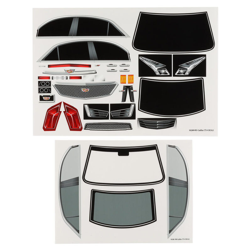 Traxxas Decal sheet Cadillac CTS-V TRA8393