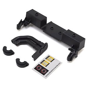 Traxxas Chassis tray/ driveshaft clamps/ fuel filler (black) TRA8420