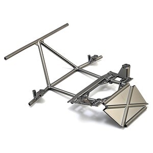 Traxxas Tube chassis center section front (satin black chrome-plated) TRA8431X