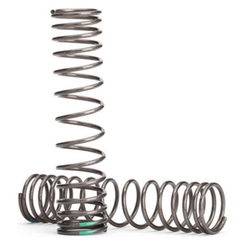 Traxxas Spring shock 139mm (natural finish) (GTR) (progressive 1.146 rate green stripe) (2) TRA8442