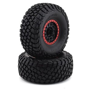 Traxxas Tires & Wheels Glued Orange Talon EXT (17mm Splined TSM) TRA8474