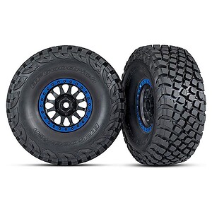 Traxxas Tires & Wheels Glued Method Race 101 Black Red Beadlock BFGoodrich Baja KR3 TRA8474X