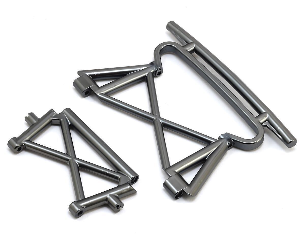 Traxxas Bumper front/ bumper support (satin black chrome-plated) TRA8535X