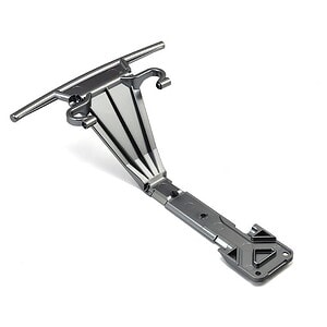 Traxxas Skidplate front (plastic) (satin black chrome-plated) TRA8537X