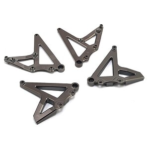 Traxxas Shock mounts rear (left and right) (satin black chrome-plated) TRA8538X