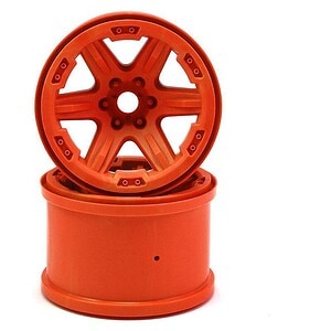 Traxxas Wheels 3.8 (orange) (2) (17mm splined)
