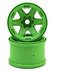 Traxxas Wheels 3.8 (green) (2) (17mm splined)