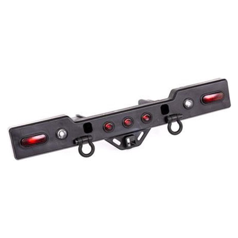 Traxxas Bumper rear (black chrome) (assembled with lenses) TRA8838X