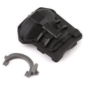 Traxxas Differential cover TRX-6 rear (black)/ T-lock fork (grey) TRA8847
