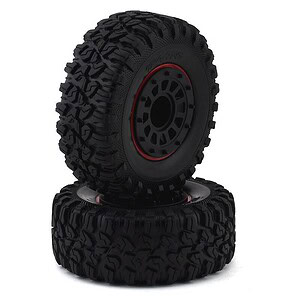 Traxxas Tires and wheels assembled glued black Mercedes-Benz G 63