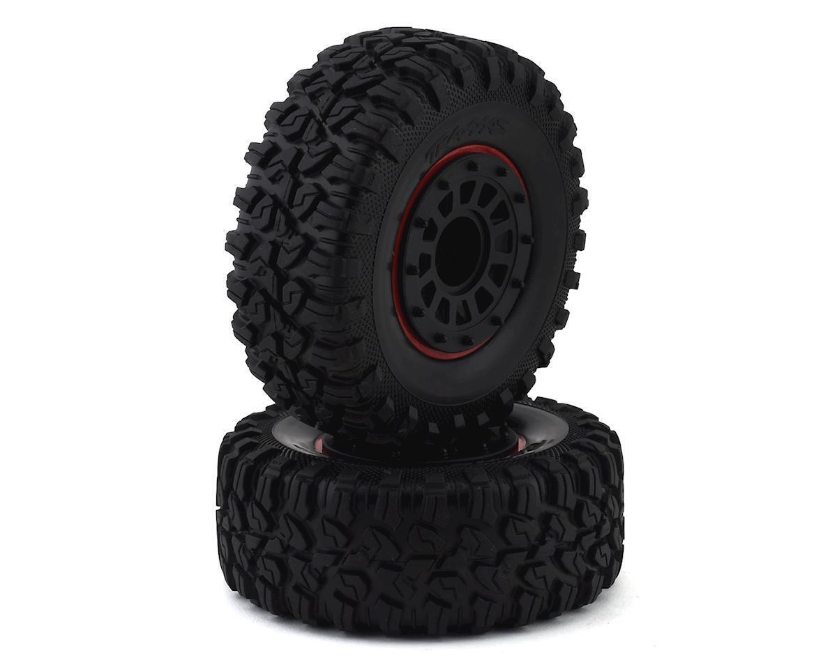Traxxas Tires and wheels assembled glued black Mercedes-Benz G 63