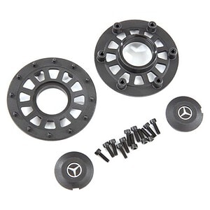 Traxxas Center caps (2)/ beadlock rings (2) (requires #8255A extended thread stub axle) TRA8875