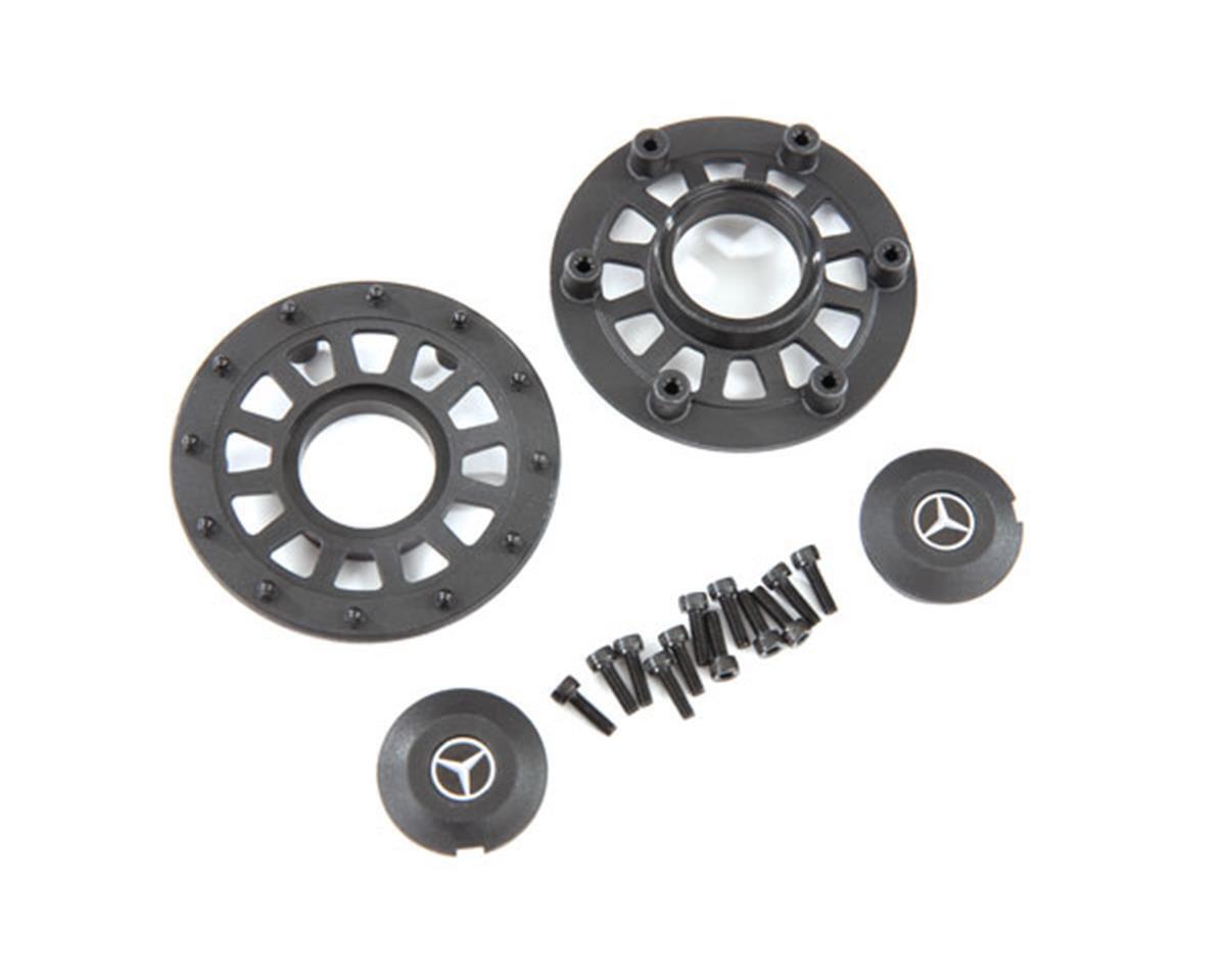 Traxxas Center caps (2)/ beadlock rings (2) (requires #8255A extended thread stub axle) TRA8875