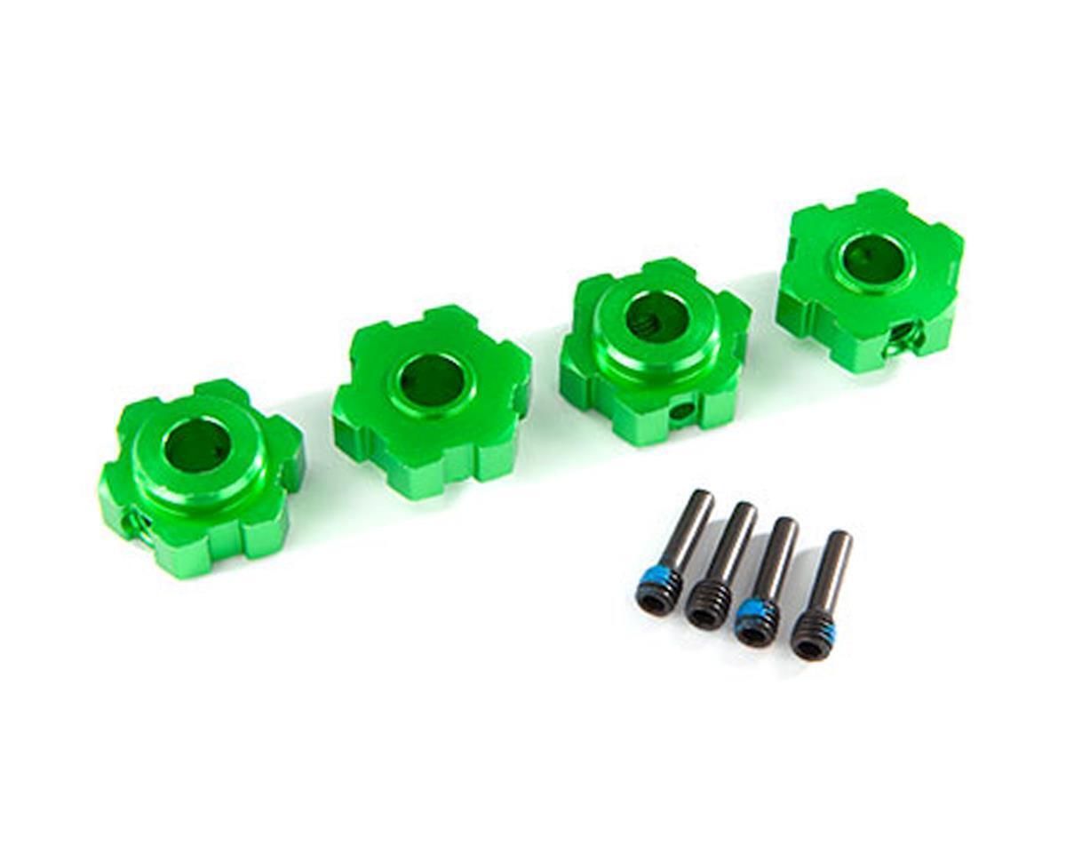 Traxxas Wheel hubs hex aluminum (green-anodized) (4)/ 4x13mm screw pins (4) TRA8956G - tra8956g-jpg Traxxas Wheel hubs hex aluminum (green-anodized) (4)/ 4x13mm screw pins (4) TRA8956G