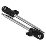 Traxxas Shock shaft 72mm (GT-Maxx) (steel chrome finish) (2)/ rod ends (2)/ hollow balls (2) TRA8963