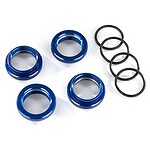 Traxxas Spring Retainer Adjuster (Blue Alum GT-Maxx Shocks) (4) TRA8968X