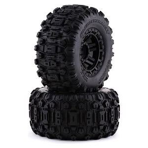 Traxxas Tires & Wheels Glued Black Maxx All-Terrain (17mm Splined TSM) TRA8973