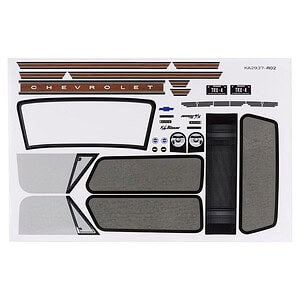 Traxxas Decal sheets Chevrolet Blazer (1969 - 1972) TRA9113