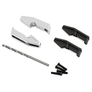Traxxas Bumper Pads/Guards (Chrome) (Fits #9126/#9127 Front Bumpers) TRA9125