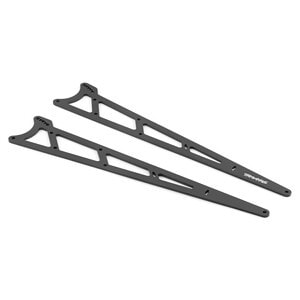 Traxxas Side plates wheelie bar charcoal gray (aluminum) (2) TRA9462
