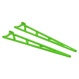 Traxxas Side plates wheelie bar green (aluminum) (2) TRA9462G