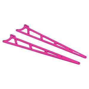 Traxxas Side plates wheelie bar pink  (aluminum) (2) TRA9462P