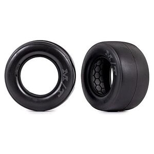 Traxxas Tires rear (Mickey Thompson ET Drag Slicks smoke) (2)