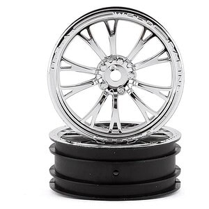 Traxxas Wheels Weld chrome (front) (2)