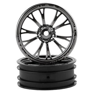 Traxxas Wheels Weld black chrome (front) (2)