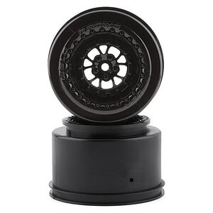 Traxxas Wheels Weld gloss black (rear) (2)