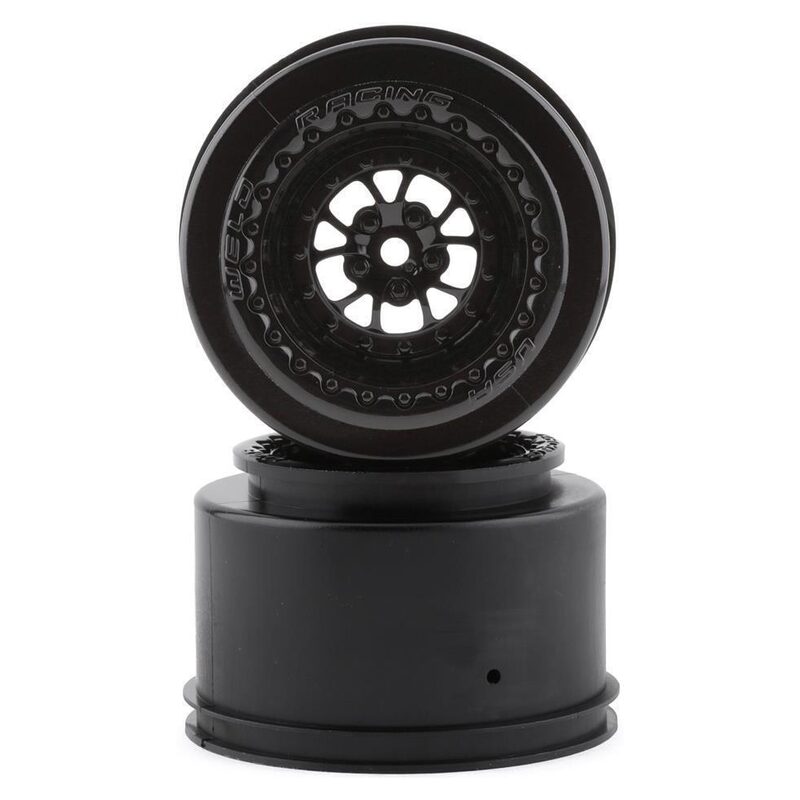 Traxxas Wheels Weld gloss black (rear) (2)