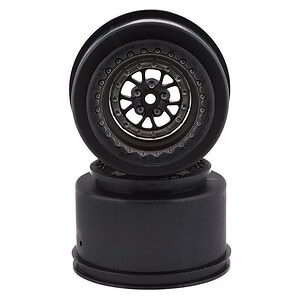 Traxxas Wheels Weld satin black chrome (rear) (2)