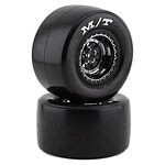 High-performance RC car tires with racing wheels for off-road and on-road use.