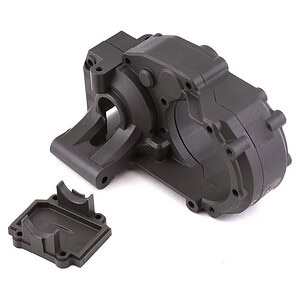 Traxxas Gearbox halves left and right/ differential cover (charcoal gray) TRA9493