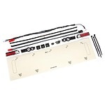 Traxxas Rear LED Tail Lights (Red) w/Satin Black Chrome Trim TRA9497A
