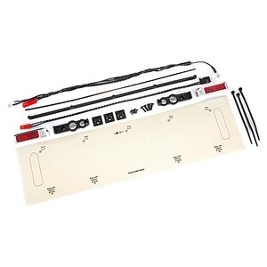 Traxxas Rear LED Tail Lights (Red) w/Chrome Trim TRA9497R