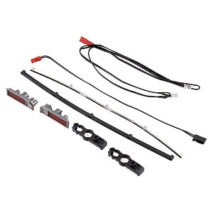 Traxxas Rear LED Tail Lights (Red) w/Black Chrome Trim TRA9497X