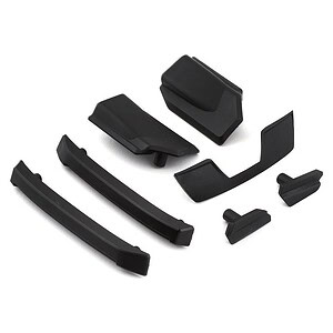 Traxxas Body reinforcement set black/ skid pads (roof) (fits #9511 body) TRA9510