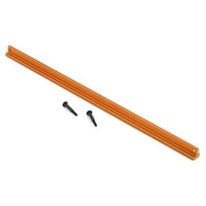 Traxxas Center brace (T-Bar) 6061-T6 aluminum (orange-anodized)/ 3x16 SS (2) TRA9523T