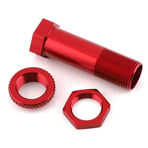 Traxxas Servo saver post/ adjuster nut/ locknut (red-anodized 6061-T6 aluminum) (1 each) TRA9545R