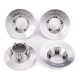 Traxxas Wheel covers satin chrome (4) (fits #9572 wheels) TRA9568X